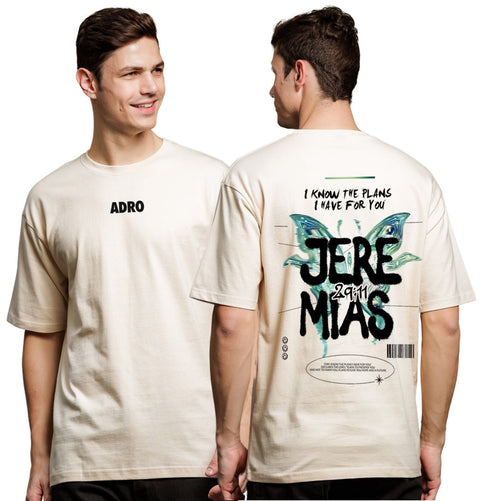 Adro Oversize T shirt for men | Drop shoulder T shirt | Mens Oversize T-shirt | 220 GSM Cotton Oversize Tshirt | Trendy Front and Back Printed T shirt
