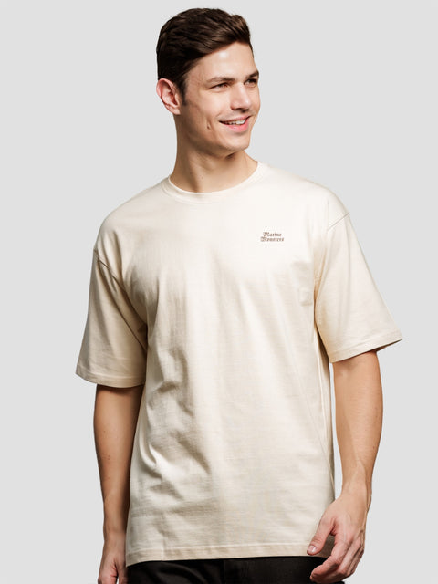 Adro Oversize T shirt for men | Drop shoulder T shirt | Mens Oversize T-shirt | 220 GSM Cotton Oversize Tshirt | Trendy Front and Back Printed T shirt