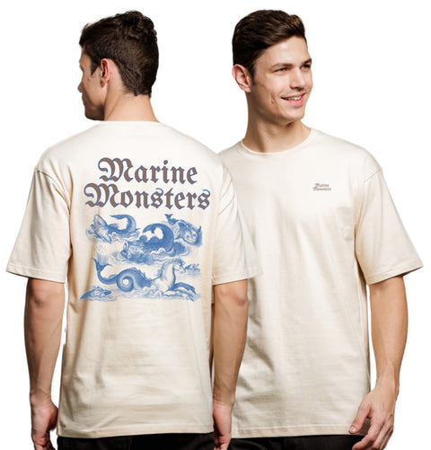Adro Oversize T shirt for men | Drop shoulder T shirt | Mens Oversize T-shirt | 220 GSM Cotton Oversize Tshirt | Trendy Front and Back Printed T shirt