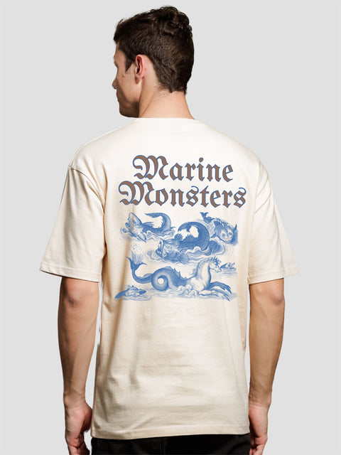 Adro Oversize T shirt for men | Drop shoulder T shirt | Mens Oversize T-shirt | 220 GSM Cotton Oversize Tshirt | Trendy Front and Back Printed T shirt