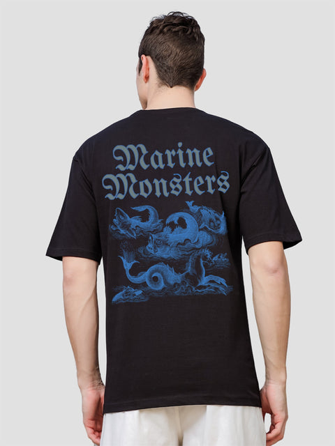 Adro Oversize T shirt for men | Drop shoulder T shirt | Mens Oversize T-shirt | 220 GSM Cotton Oversize Tshirt | Trendy Front and Back Printed T shirt