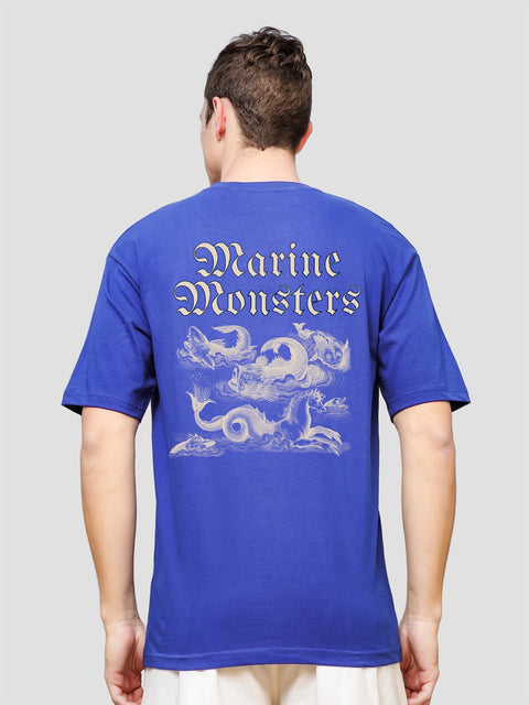 Adro Oversize T shirt for men | Drop shoulder T shirt | Mens Oversize T-shirt | 220 GSM Cotton Oversize Tshirt | Trendy Front and Back Printed T shirt