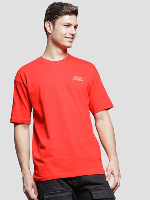 Adro Oversize T shirt for men | Drop shoulder T shirt | Mens Oversize T-shirt | 220 GSM Cotton Oversize Tshirt | Trendy Front and Back Printed T shirt