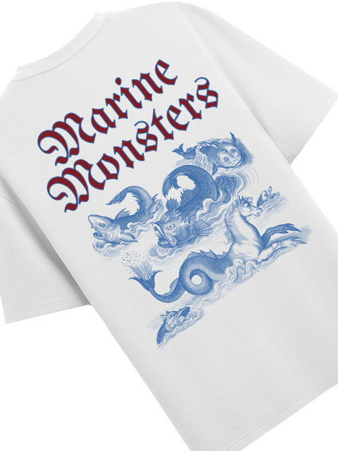 Adro Oversize T shirt for men | Drop shoulder T shirt | Mens Oversize T-shirt | 220 GSM Cotton Oversize Tshirt | Trendy Front and Back Printed T shirt