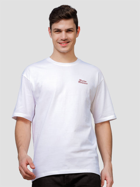 Adro Oversize T shirt for men | Drop shoulder T shirt | Mens Oversize T-shirt | 220 GSM Cotton Oversize Tshirt | Trendy Front and Back Printed T shirt