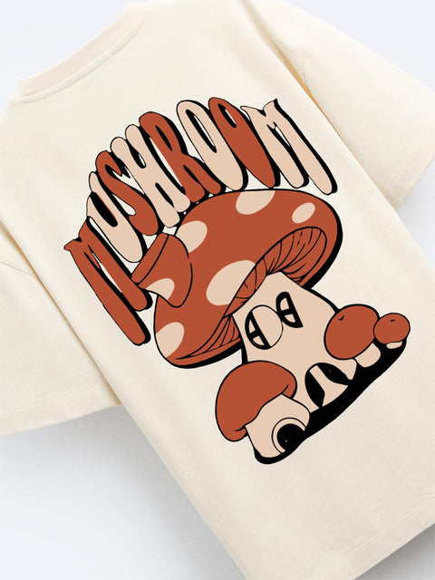 Adro Oversize T shirt for men | Drop shoulder T shirt | Mens Oversize T-shirt | 220 GSM Cotton Oversize Tshirt | Trendy Front and Back Printed T shirt