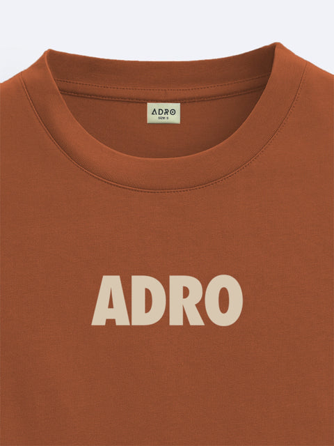 Adro Oversize T shirt for men | Drop shoulder T shirt | Mens Oversize T-shirt | 220 GSM Cotton Oversize Tshirt | Trendy Front and Back Printed T shirt