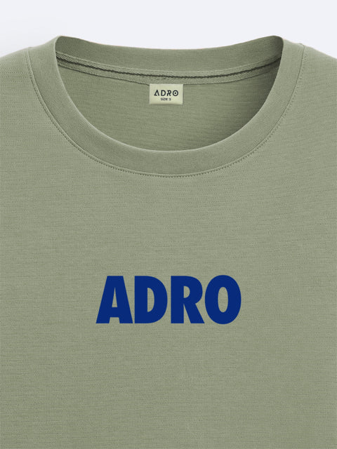 Adro Oversize T shirt for men | Drop shoulder T shirt | Mens Oversize T-shirt | 220 GSM Cotton Oversize Tshirt | Trendy Front and Back Printed T shirt