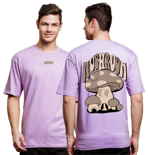 Adro Oversize T shirt for men | Drop shoulder T shirt | Mens Oversize T-shirt | 220 GSM Cotton Oversize Tshirt | Trendy Front and Back Printed T shirt