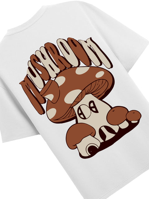 Adro Oversize T shirt for men | Drop shoulder T shirt | Mens Oversize T-shirt | 220 GSM Cotton Oversize Tshirt | Trendy Front and Back Printed T shirt