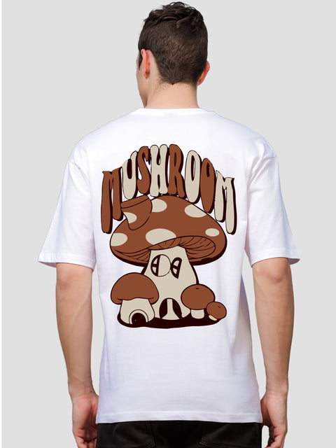 Adro Oversize T shirt for men | Drop shoulder T shirt | Mens Oversize T-shirt | 220 GSM Cotton Oversize Tshirt | Trendy Front and Back Printed T shirt