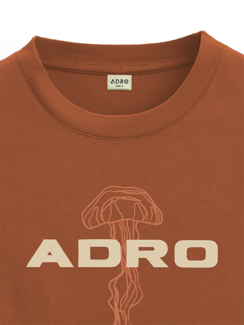Adro Oversize T shirt for men | Drop shoulder T shirt | Mens Oversize T-shirt | 220 GSM Cotton Oversize Tshirt | Trendy Front and Back Printed T shirt