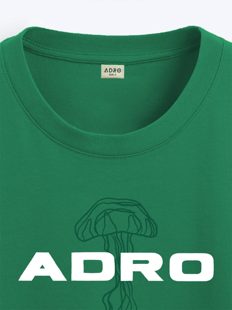 Adro Oversize T shirt for men | Drop shoulder T shirt | Mens Oversize T-shirt | 220 GSM Cotton Oversize Tshirt | Trendy Front and Back Printed T shirt