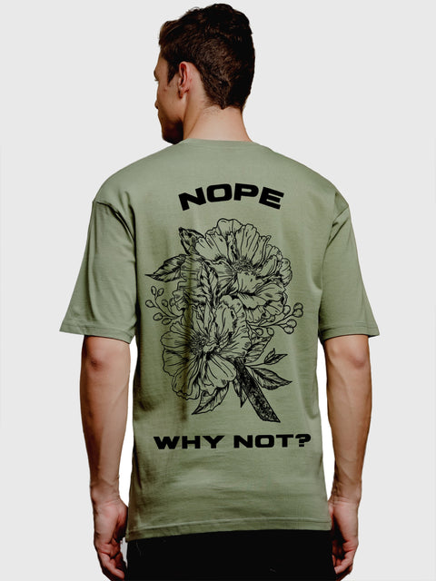 Adro Oversize T shirt for men | Drop shoulder T shirt | Mens Oversize T-shirt | 220 GSM Cotton Oversize Tshirt | Trendy Front and Back Printed T shirt