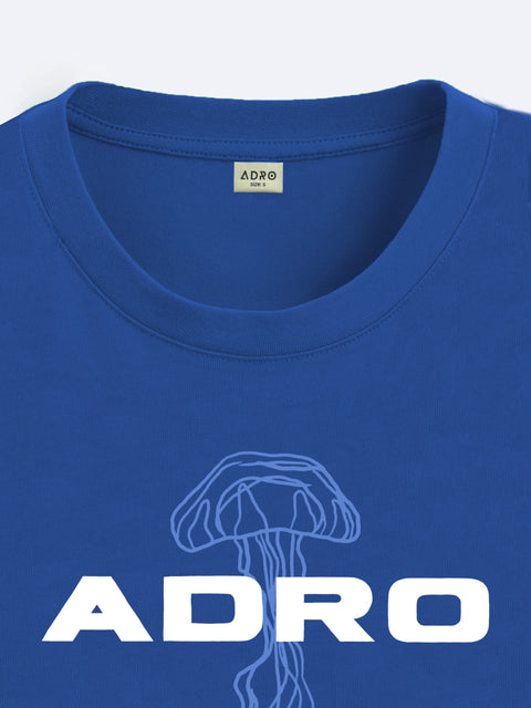 Adro Oversize T shirt for men | Drop shoulder T shirt | Mens Oversize T-shirt | 220 GSM Cotton Oversize Tshirt | Trendy Front and Back Printed T shirt