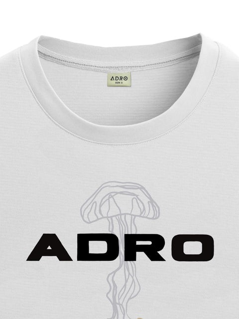 Adro Oversize T shirt for men | Drop shoulder T shirt | Mens Oversize T-shirt | 220 GSM Cotton Oversize Tshirt | Trendy Front and Back Printed T shirt