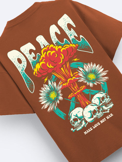 Adro Oversize T shirt for men | Drop shoulder T shirt | Mens Oversize T-shirt | 220 GSM Cotton Oversize Tshirt | Trendy Front and Back Printed T shirt