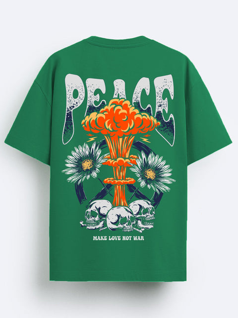 Adro Oversize T shirt for men | Drop shoulder T shirt | Mens Oversize T-shirt | 220 GSM Cotton Oversize Tshirt | Trendy Front and Back Printed T shirt