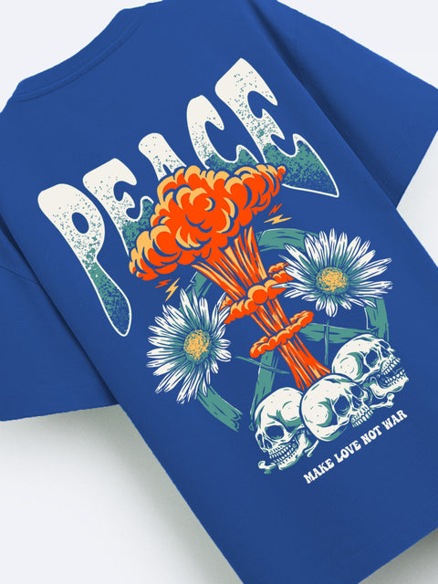 Adro Oversize T shirt for men | Drop shoulder T shirt | Mens Oversize T-shirt | 220 GSM Cotton Oversize Tshirt | Trendy Front and Back Printed T shirt