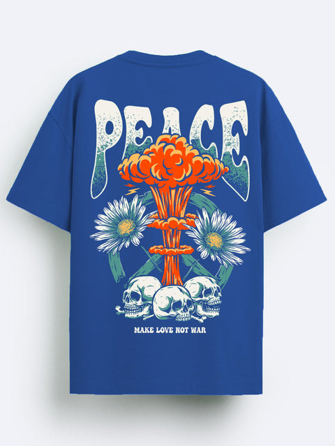 Adro Oversize T shirt for men | Drop shoulder T shirt | Mens Oversize T-shirt | 220 GSM Cotton Oversize Tshirt | Trendy Front and Back Printed T shirt