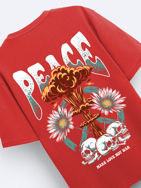 Adro Oversize T shirt for men | Drop shoulder T shirt | Mens Oversize T-shirt | 220 GSM Cotton Oversize Tshirt | Trendy Front and Back Printed T shirt