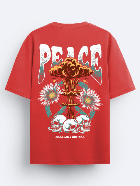 Adro Oversize T shirt for men | Drop shoulder T shirt | Mens Oversize T-shirt | 220 GSM Cotton Oversize Tshirt | Trendy Front and Back Printed T shirt