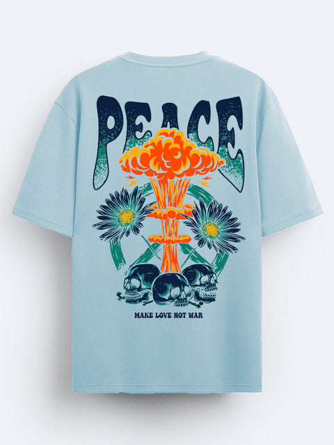 Adro Oversize T shirt for men | Drop shoulder T shirt | Mens Oversize T-shirt | 220 GSM Cotton Oversize Tshirt | Trendy Front and Back Printed T shirt