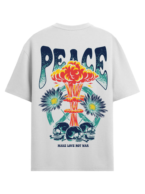 Adro Oversize T shirt for men | Drop shoulder T shirt | Mens Oversize T-shirt | 220 GSM Cotton Oversize Tshirt | Trendy Front and Back Printed T shirt