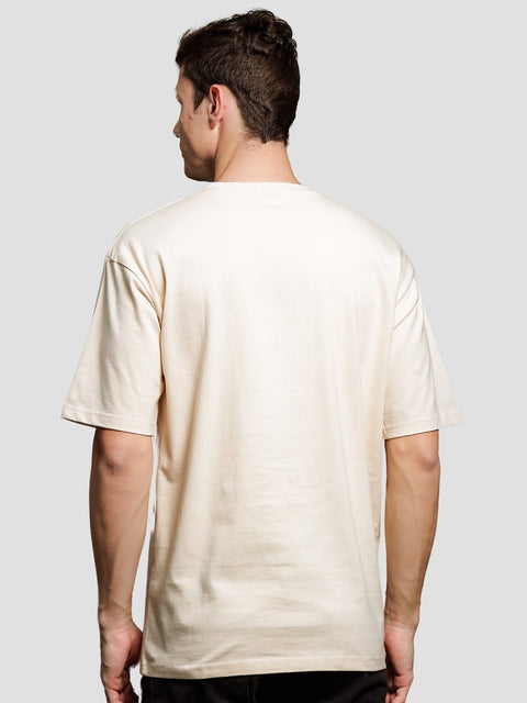 Adro Oversize T shirt for men | Drop shoulder T shirt | Mens Oversize T-shirt | 220 GSM Cotton Oversize Tshirt | Trendy Front and Back Printed T shirt