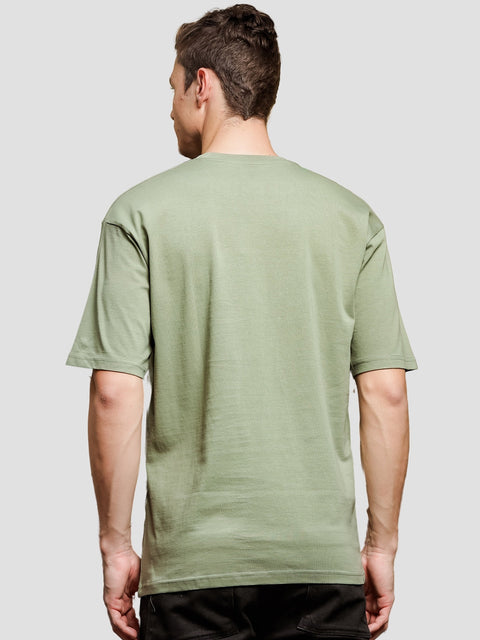 Adro Oversize T shirt for men | Drop shoulder T shirt | Mens Oversize T-shirt | 220 GSM Cotton Oversize Tshirt | Trendy Front and Back Printed T shirt