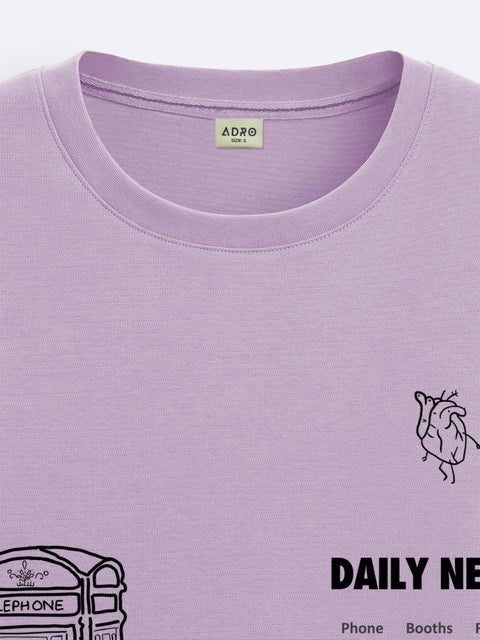 Adro Oversize T shirt for men | Drop shoulder T shirt | Mens Oversize T-shirt | 220 GSM Cotton Oversize Tshirt | Trendy Front and Back Printed T shirt