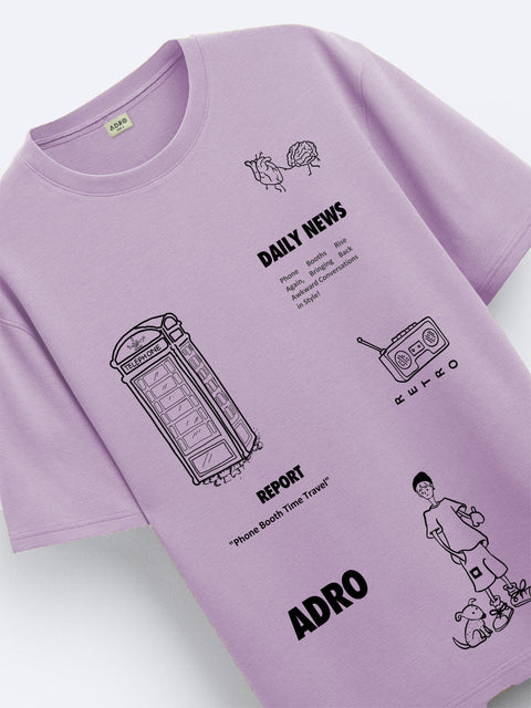 Adro Oversize T shirt for men | Drop shoulder T shirt | Mens Oversize T-shirt | 220 GSM Cotton Oversize Tshirt | Trendy Front and Back Printed T shirt