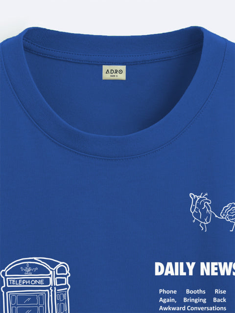 Adro Oversize T shirt for men | Drop shoulder T shirt | Mens Oversize T-shirt | 220 GSM Cotton Oversize Tshirt | Trendy Front and Back Printed T shirt