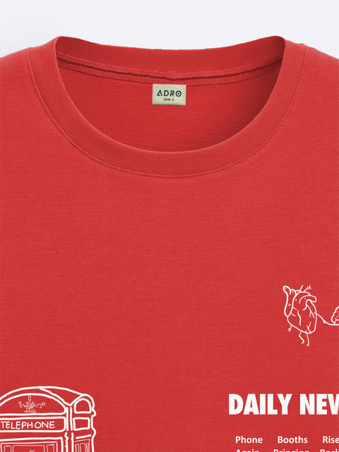 Adro Oversize T shirt for men | Drop shoulder T shirt | Mens Oversize T-shirt | 220 GSM Cotton Oversize Tshirt | Trendy Front and Back Printed T shirt