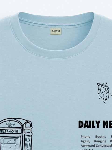 Adro Oversize T shirt for men | Drop shoulder T shirt | Mens Oversize T-shirt | 220 GSM Cotton Oversize Tshirt | Trendy Front and Back Printed T shirt