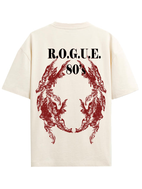 Adro Oversize T shirt for men | Drop shoulder T shirt | Mens Oversize T-shirt | 220 GSM Cotton Oversize Tshirt | Trendy Front and Back Printed T shirt