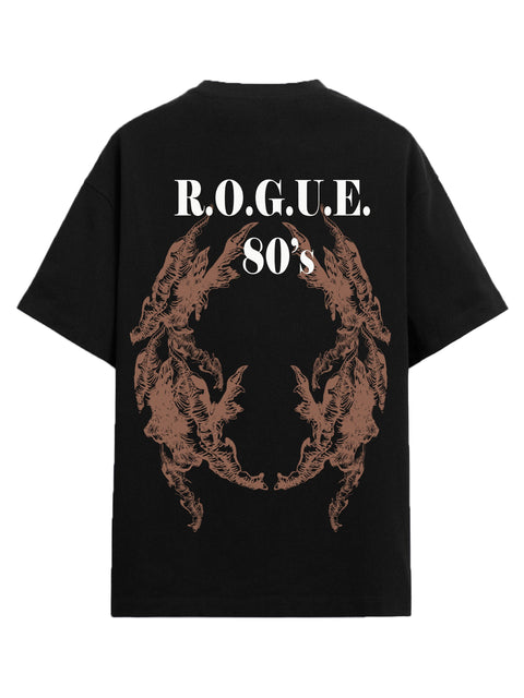 Adro Oversize T shirt for men | Drop shoulder T shirt | Mens Oversize T-shirt | 220 GSM Cotton Oversize Tshirt | Trendy Front and Back Printed T shirt