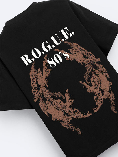 Adro Oversize T shirt for men | Drop shoulder T shirt | Mens Oversize T-shirt | 220 GSM Cotton Oversize Tshirt | Trendy Front and Back Printed T shirt