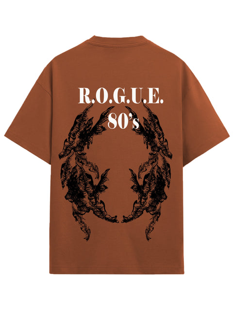 Adro Oversize T shirt for men | Drop shoulder T shirt | Mens Oversize T-shirt | 220 GSM Cotton Oversize Tshirt | Trendy Front and Back Printed T shirt