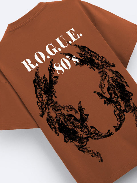 Adro Oversize T shirt for men | Drop shoulder T shirt | Mens Oversize T-shirt | 220 GSM Cotton Oversize Tshirt | Trendy Front and Back Printed T shirt