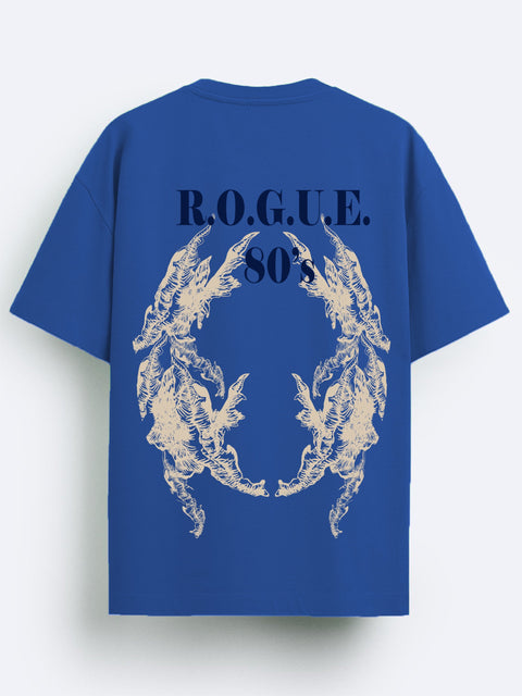 Adro Oversize T shirt for men | Drop shoulder T shirt | Mens Oversize T-shirt | 220 GSM Cotton Oversize Tshirt | Trendy Front and Back Printed T shirt