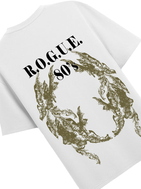 Adro Oversize T shirt for men | Drop shoulder T shirt | Mens Oversize T-shirt | 220 GSM Cotton Oversize Tshirt | Trendy Front and Back Printed T shirt