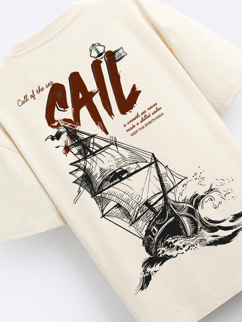 Adro Oversize T shirt for men | Drop shoulder T shirt | Mens Oversize T-shirt | 220 GSM Cotton Oversize Tshirt | Trendy Front and Back Printed T shirt