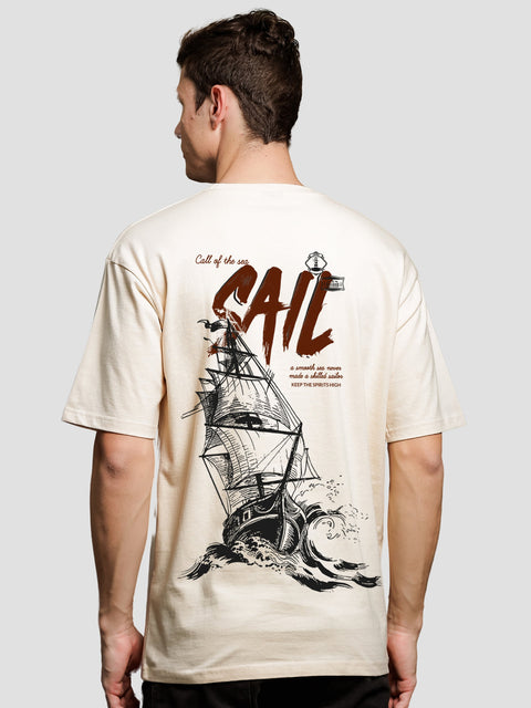 Adro Oversize T shirt for men | Drop shoulder T shirt | Mens Oversize T-shirt | 220 GSM Cotton Oversize Tshirt | Trendy Front and Back Printed T shirt