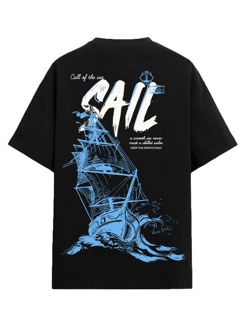 Adro Oversize T shirt for men | Drop shoulder T shirt | Mens Oversize T-shirt | 220 GSM Cotton Oversize Tshirt | Trendy Front and Back Printed T shirt