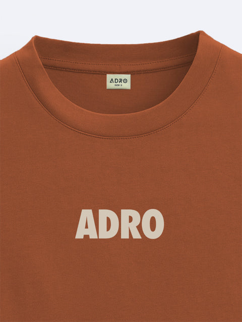 Adro Oversize T shirt for men | Drop shoulder T shirt | Mens Oversize T-shirt | 220 GSM Cotton Oversize Tshirt | Trendy Front and Back Printed T shirt