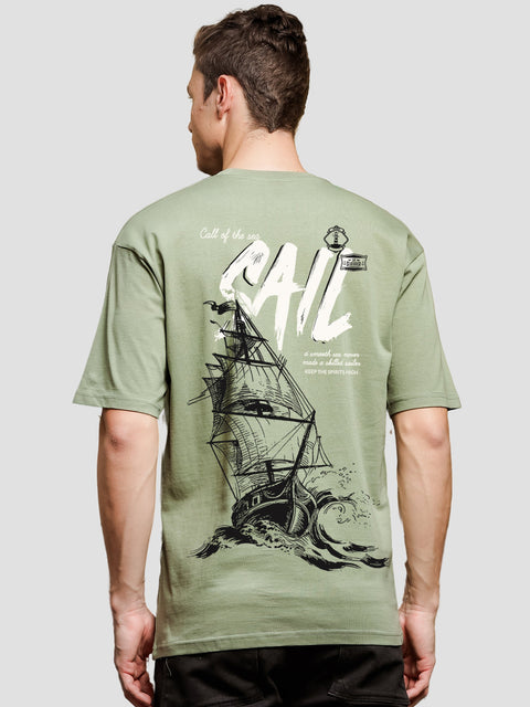 Adro Oversize T shirt for men | Drop shoulder T shirt | Mens Oversize T-shirt | 220 GSM Cotton Oversize Tshirt | Trendy Front and Back Printed T shirt