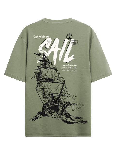 Adro Oversize T shirt for men | Drop shoulder T shirt | Mens Oversize T-shirt | 220 GSM Cotton Oversize Tshirt | Trendy Front and Back Printed T shirt