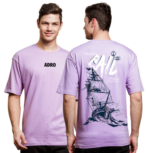Adro Oversize T shirt for men | Drop shoulder T shirt | Mens Oversize T-shirt | 220 GSM Cotton Oversize Tshirt | Trendy Front and Back Printed T shirt