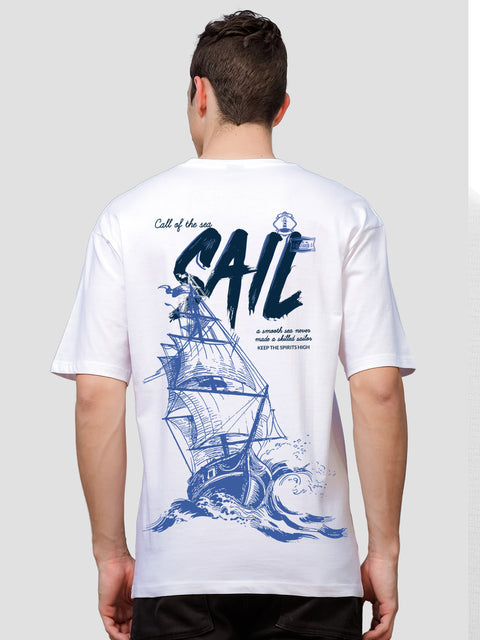 Adro Oversize T shirt for men | Drop shoulder T shirt | Mens Oversize T-shirt | 220 GSM Cotton Oversize Tshirt | Trendy Front and Back Printed T shirt